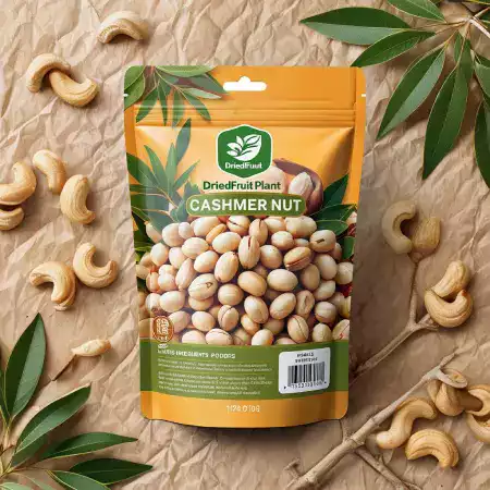 Premium whole cashew nuts grade W240 displayed in ceramic bowl showing natural cream color and curved shape